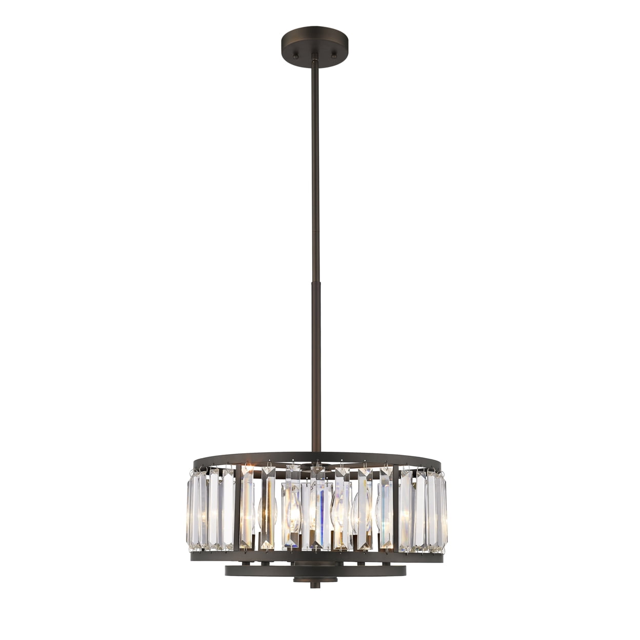 Ch2r123rb16-up6 Ellie Contemporary 6 Light Rubbed Bronze Ceiling Pendant - 16 In.