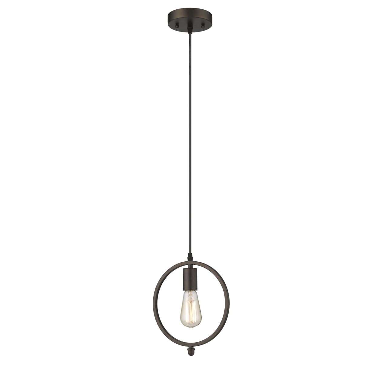 Ch2d005rb09-dp1 Ironclad Industrial 1 Light Rubbed Bronze Mini Ceiling Pendant - 9 In.