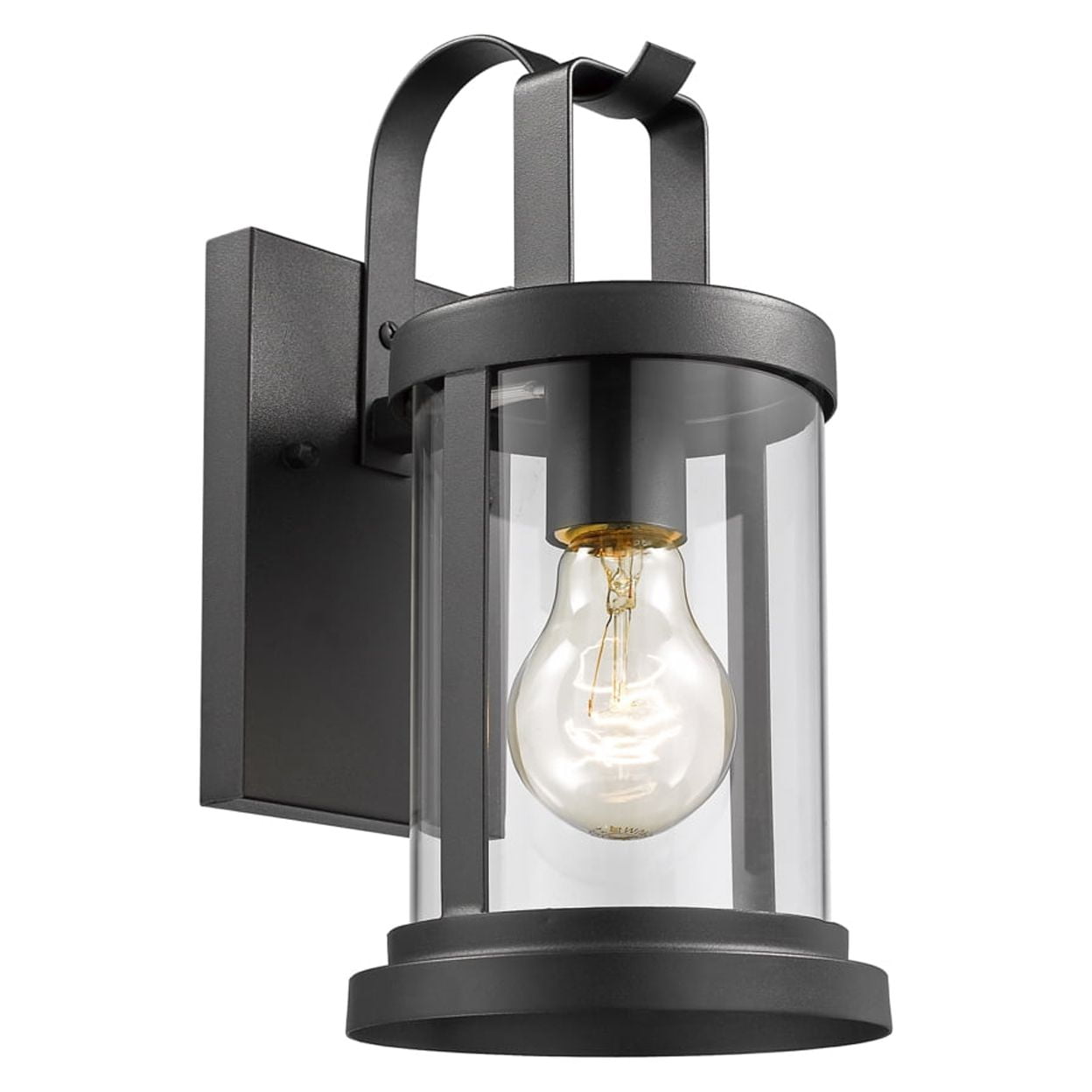 Ch2s089bk11-od1 Kash Transitional 1 Light Textured Black Outdoor Wall Sconce - 11 In.