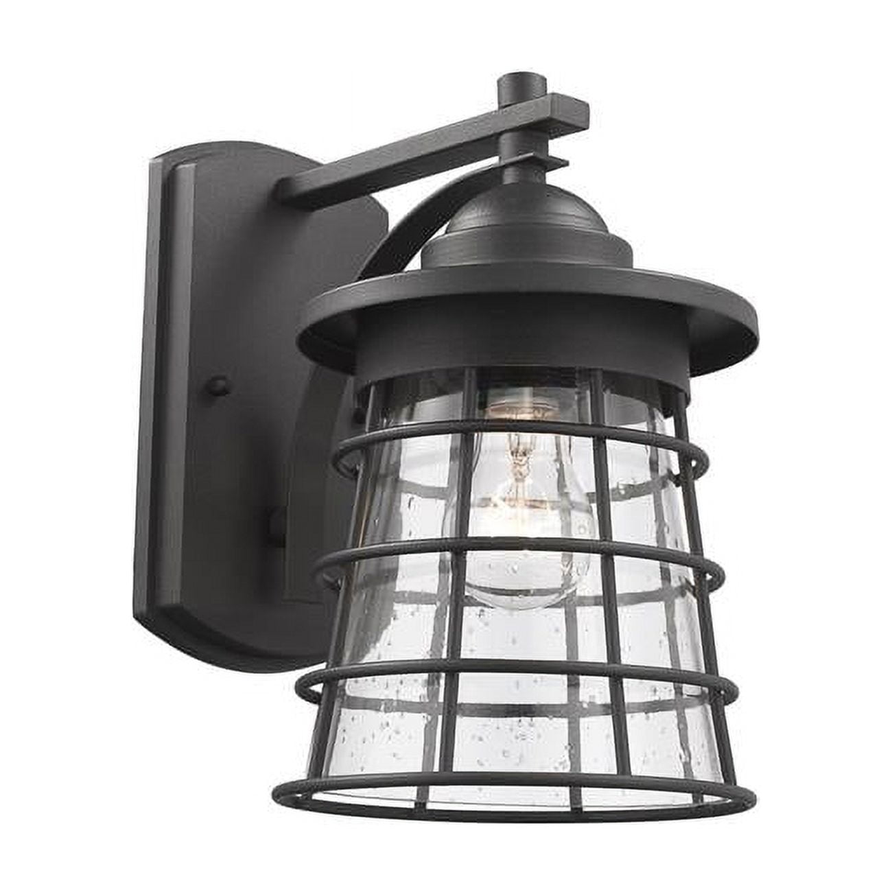 Ch2s090bk11-od1 Damon Transitional 1 Light Textured Black Outdoor Wall Sconce - 11 In.