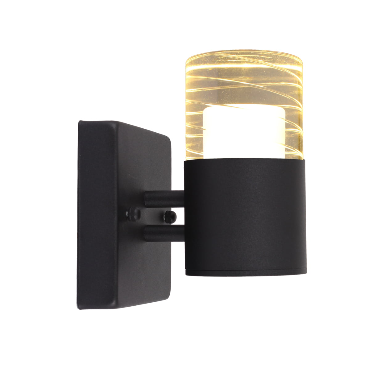 Ch7q001bk07-lw1 Aalok 1 Light Led Indoor & Outdoor Wall Sconce 3000k, Warm White - 7 In.