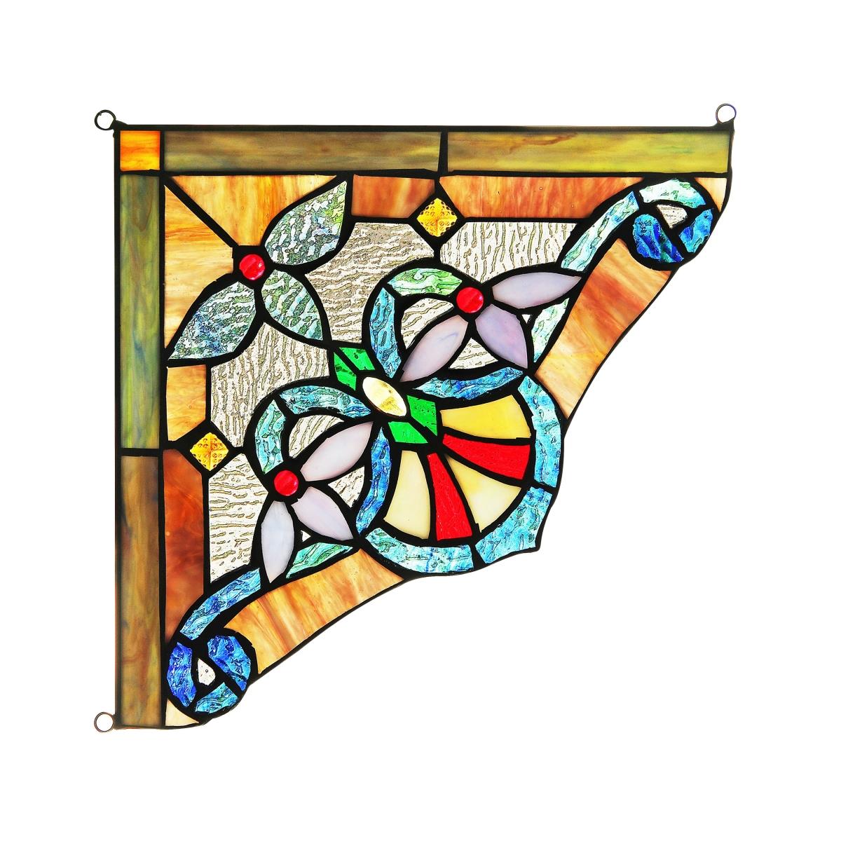 Ch3p381bv10-cgp Anelisa Victorian Tiffany-glass Window Panel - 10 In.