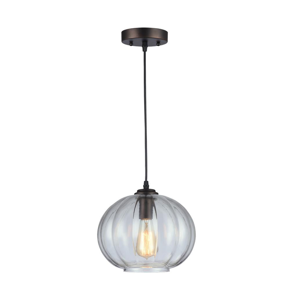 Ch58071rb10-dp1 10 In. Wide Cary Industrial Style 1 Light Rubbed Bronze Ceiling Pendant