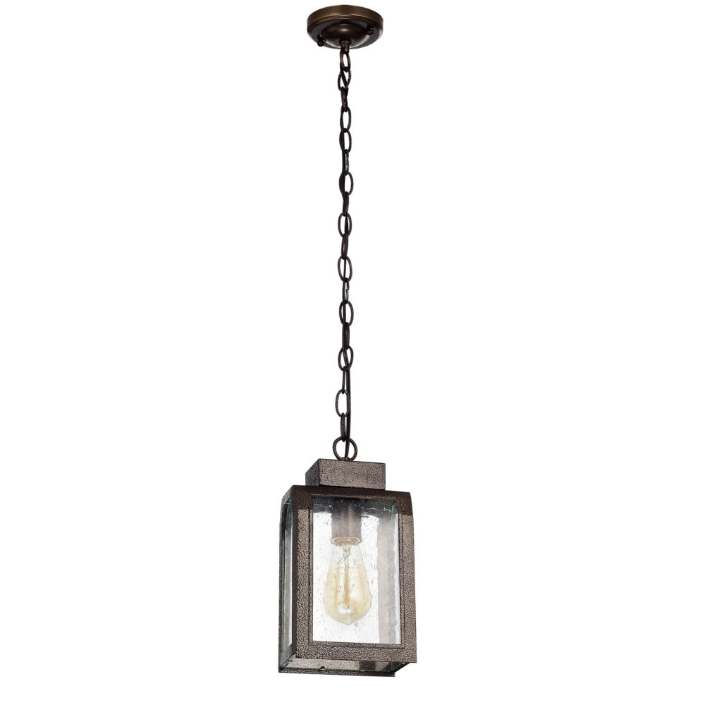 Ch50076ag06-dp1 12 In. Wide Milton Industrial Style 1 Light Antique Gold Mini Pendant