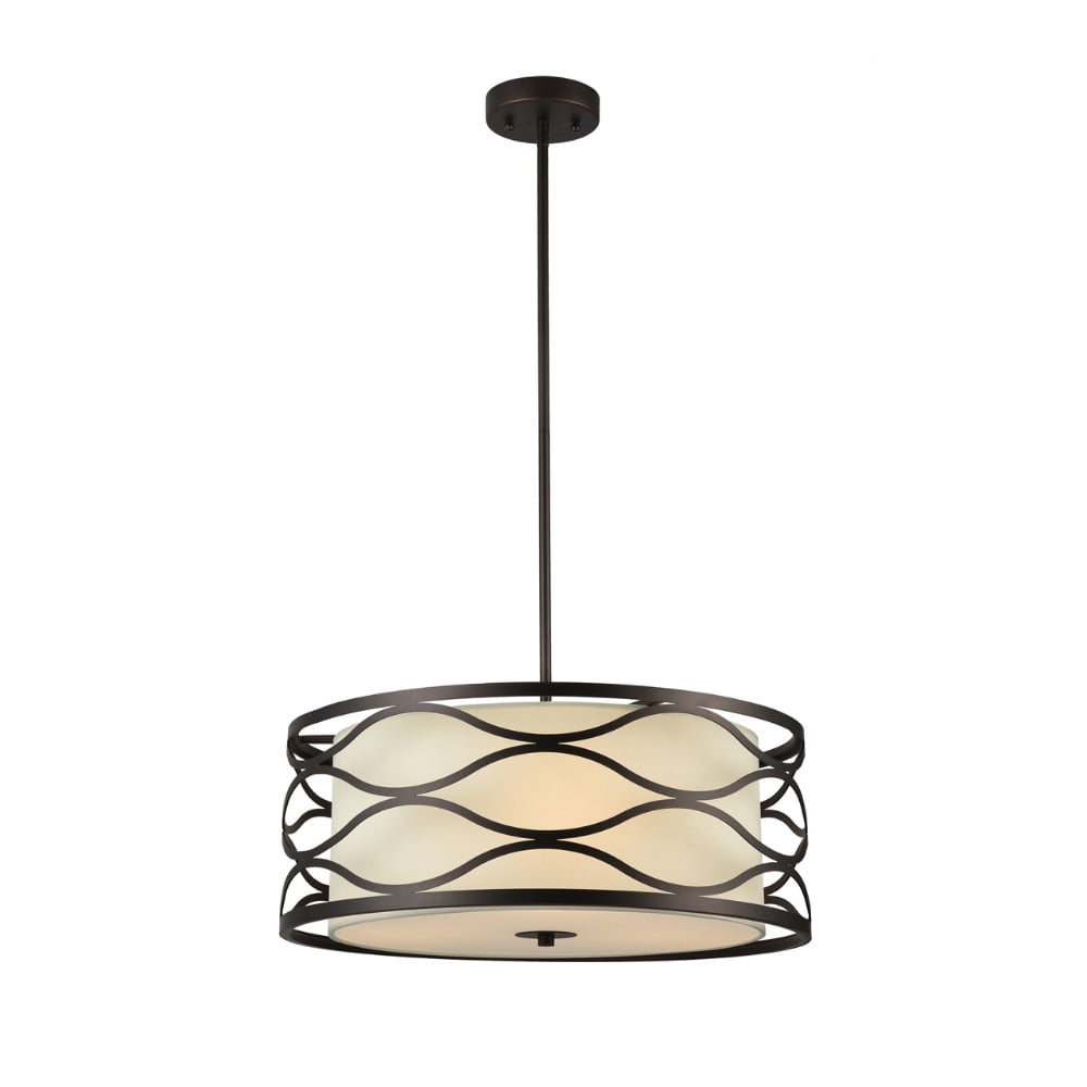 Ch20028rb20-dp3 20 In. Wide Gwen Transitional 3 Light Rubbed Bronze Ceiling Pendant