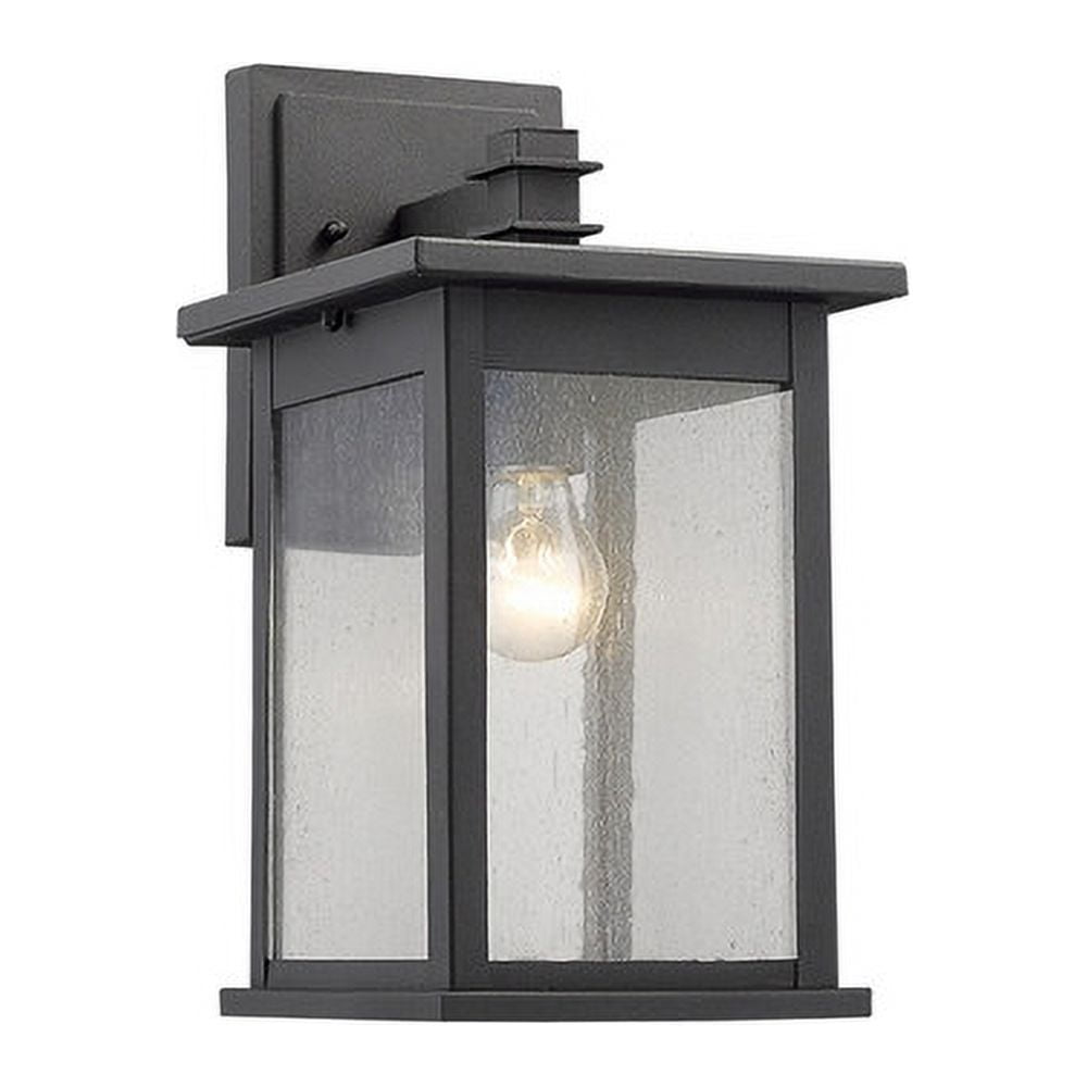 Ch22031bk12-od1 12 In. Lighting Tristan Transitional 1 Light Black Outdoor Wall Sconce - Textured Black