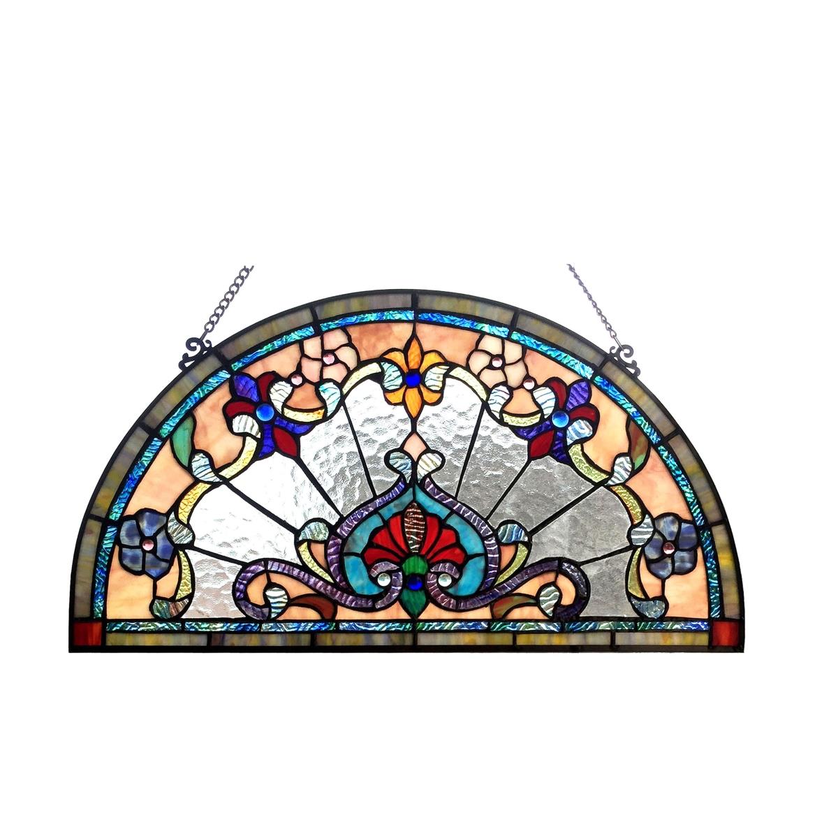 Ch1p443cv24-gpn 24 In. Wide Emersyn Victorian Tiffany Glass Window Panel
