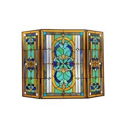 UPC 602573220832 product image for CH1F195GV40-GFS 40 in. Palace Tiffany-Style Folding Victorian Stained Glass Fire | upcitemdb.com