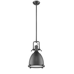 Ch58022bk14-dp1 14 In. Shade Lighting Ironclad Industrial-style 1 Light Black Ceiling Mini Pendant - Black
