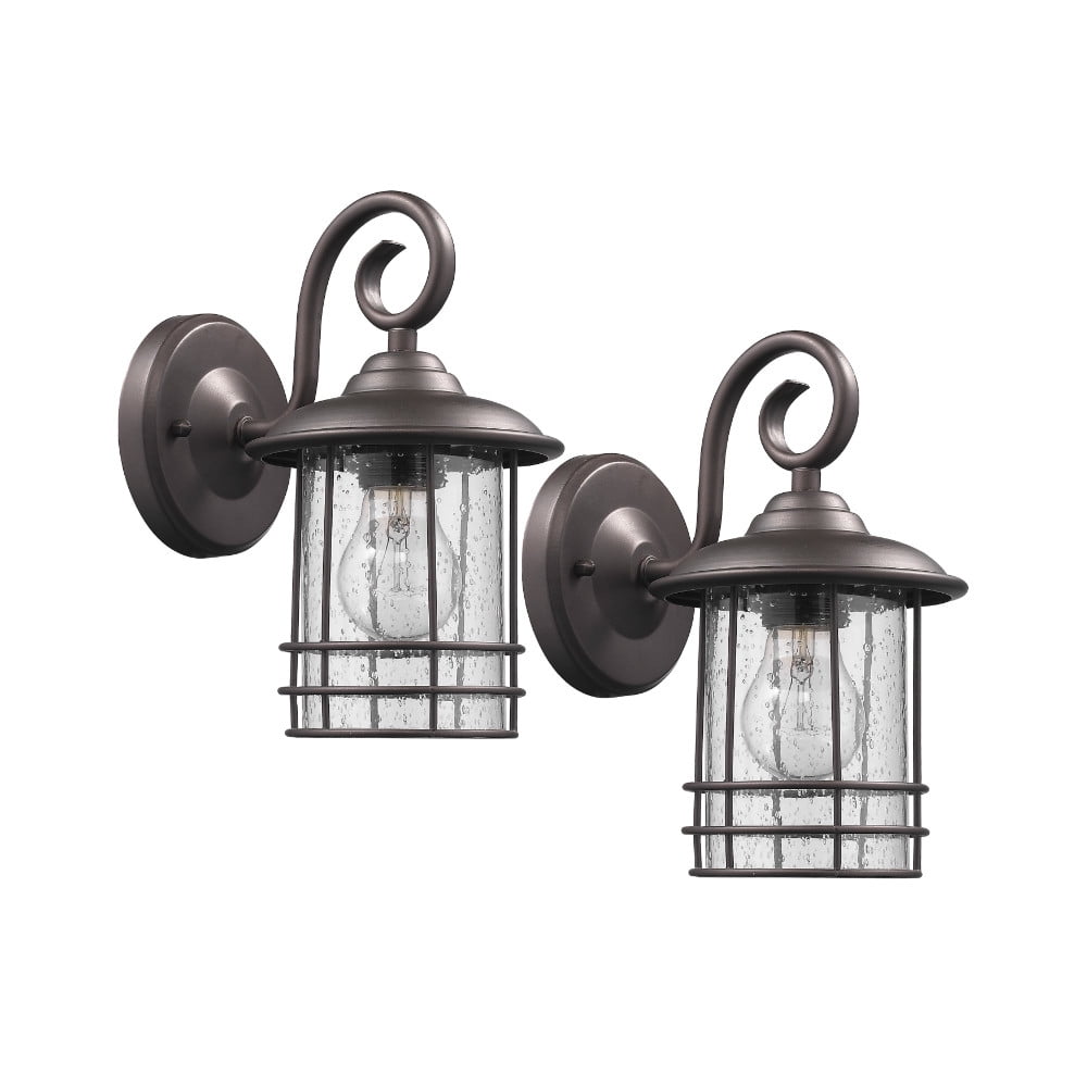 Ch22055rb10-od2 10 In. Lighting Transitional 1 Light Rubbed Bronze Outdoor Wall Sconce - Pack Of 2 - Oil Rubbed Bronze
