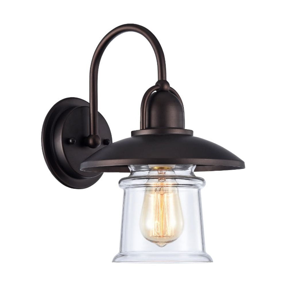 CH57051RB09-WS1 9 in. Lighting Ironclad Industrial-Style 1 Light Rubbed Bronze Wall Sconce - Oil Rubbed Bronze