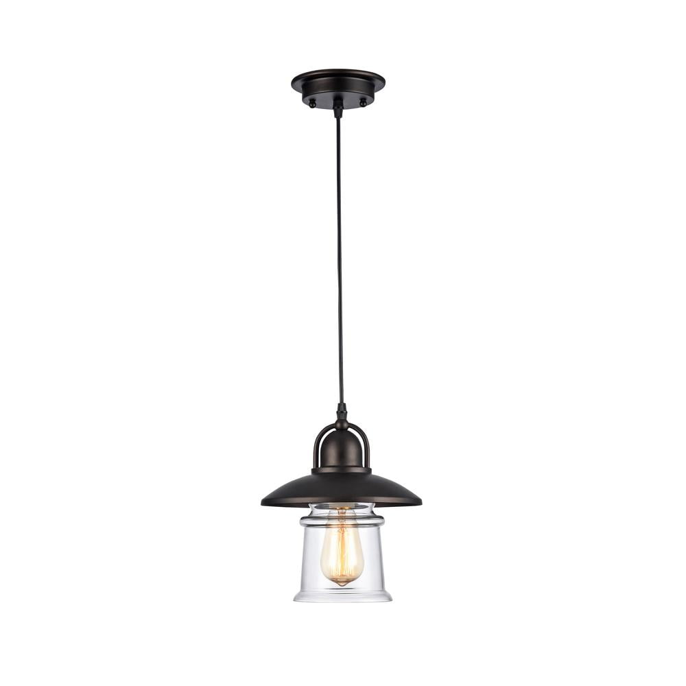 Ch58051rb09-dp1 9 In. Shade Lighting Manette Industrial-style 1 Light Rubbed Bronze Ceiling Mini Pendant - Oil Rubbed Bronze