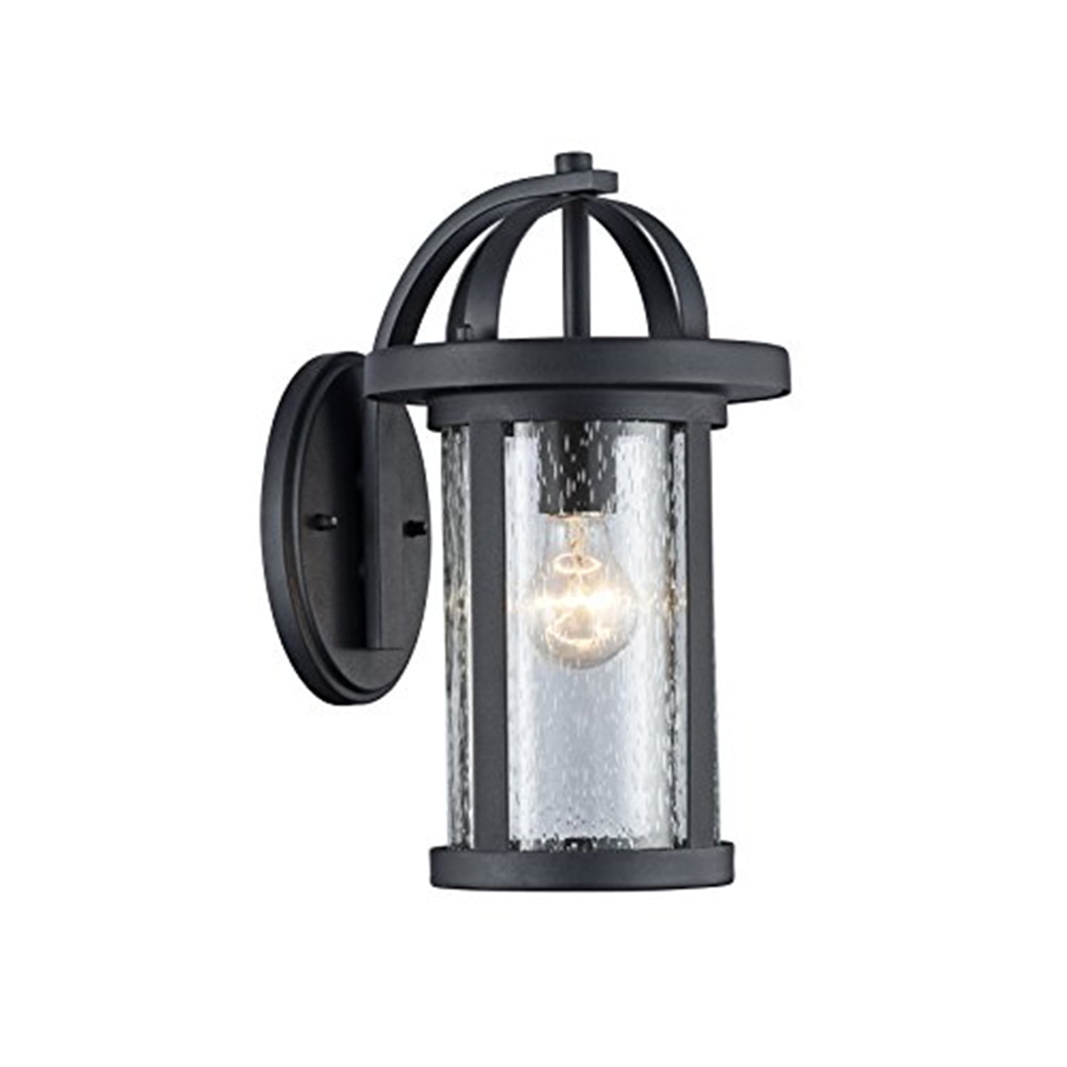 Ch22061bk14-od1 14 In. Lighting Angelo Transitional 1 Light Black Outdoor Wall Sconce - Textured Black