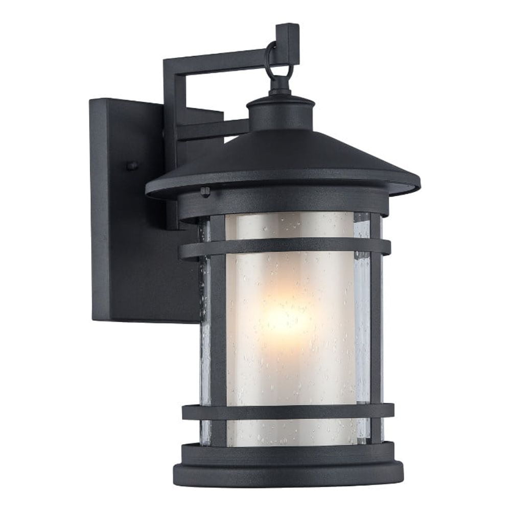 Ch22062bk14-od1 14 In. Lighting Adesso Transitional 1 Light Black Outdoor Wall Sconce - Textured Black