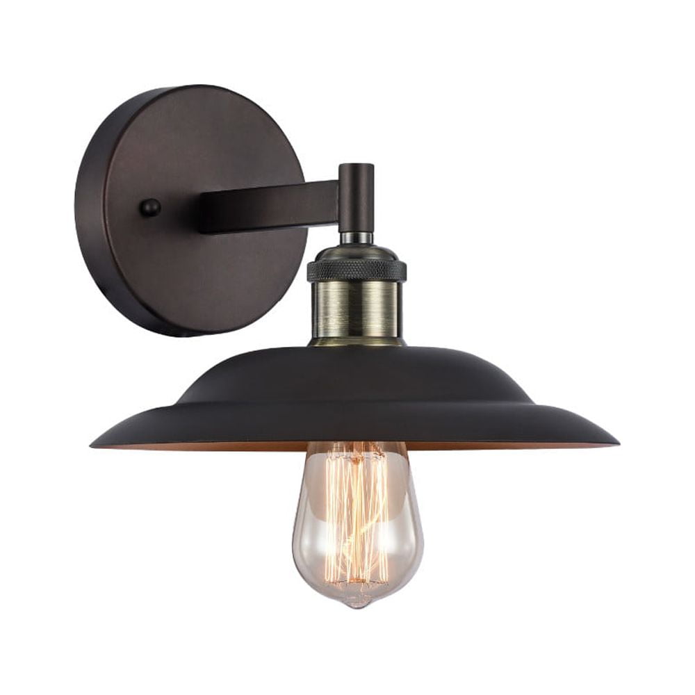 Ch50067rb10-ws1 10 In. Lighting Ironclad Industrial-style 1 Light Rubbed Bronze Wall Sconce - Oil Rubbed Bronze
