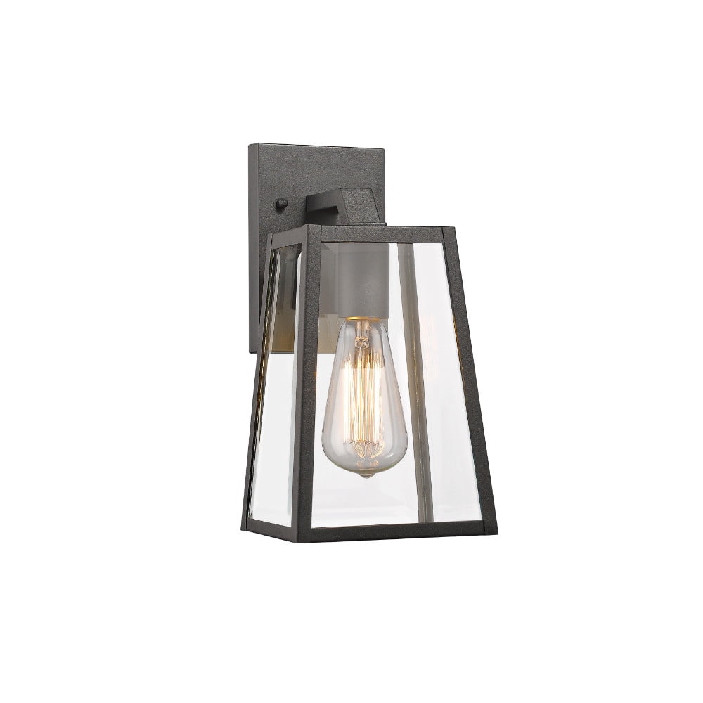 Ch22034bk11-od1 11 In. Lighting Leodegrance Transitional 1 Light Black Outdoor Wall Sconce - Textured Black