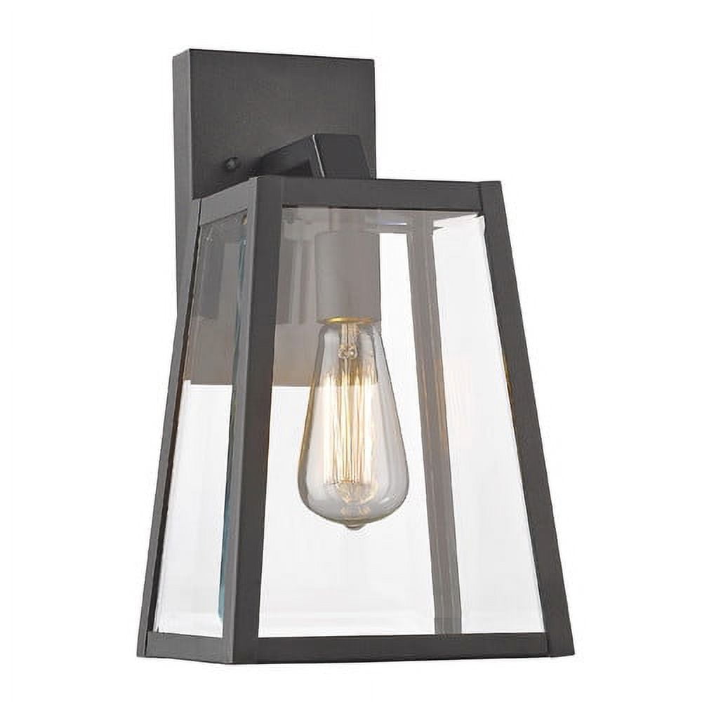 Ch22034bk14-od1 14 In. Lighting Leodegrance Transitional 1 Light Black Outdoor Wall Sconce - Textured Black