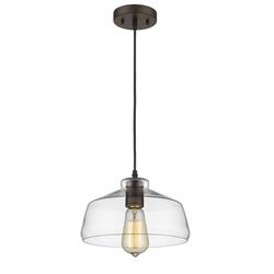 Ch58010cl09-dp1 9 In. Shade Lighting Dickens Industrial-style 1 Light Rubbed Bronze Ceiling Mini Pendant - Oil Rubbed Bronze