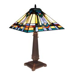 Ch1t190bm16-tl2 Irwin Tiffany-style 2 Light Mission Table Lamp - 16 In. Shade