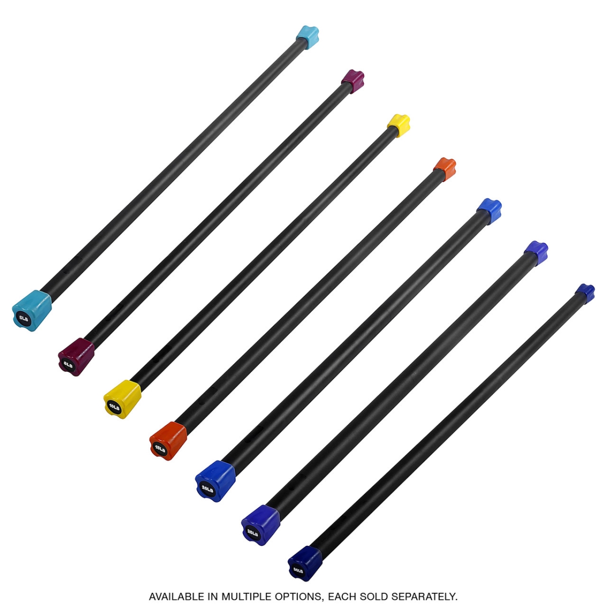 J-RPWB15 15 lbs Workout Bar with Rubber Padding