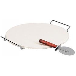 K330-36 14.5 In. Round Pizza Stone With Wire Rack