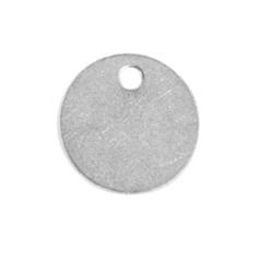 41856 1098a 18 Gauge Aluminum Round Blank Tag With 1.19 In. Hole