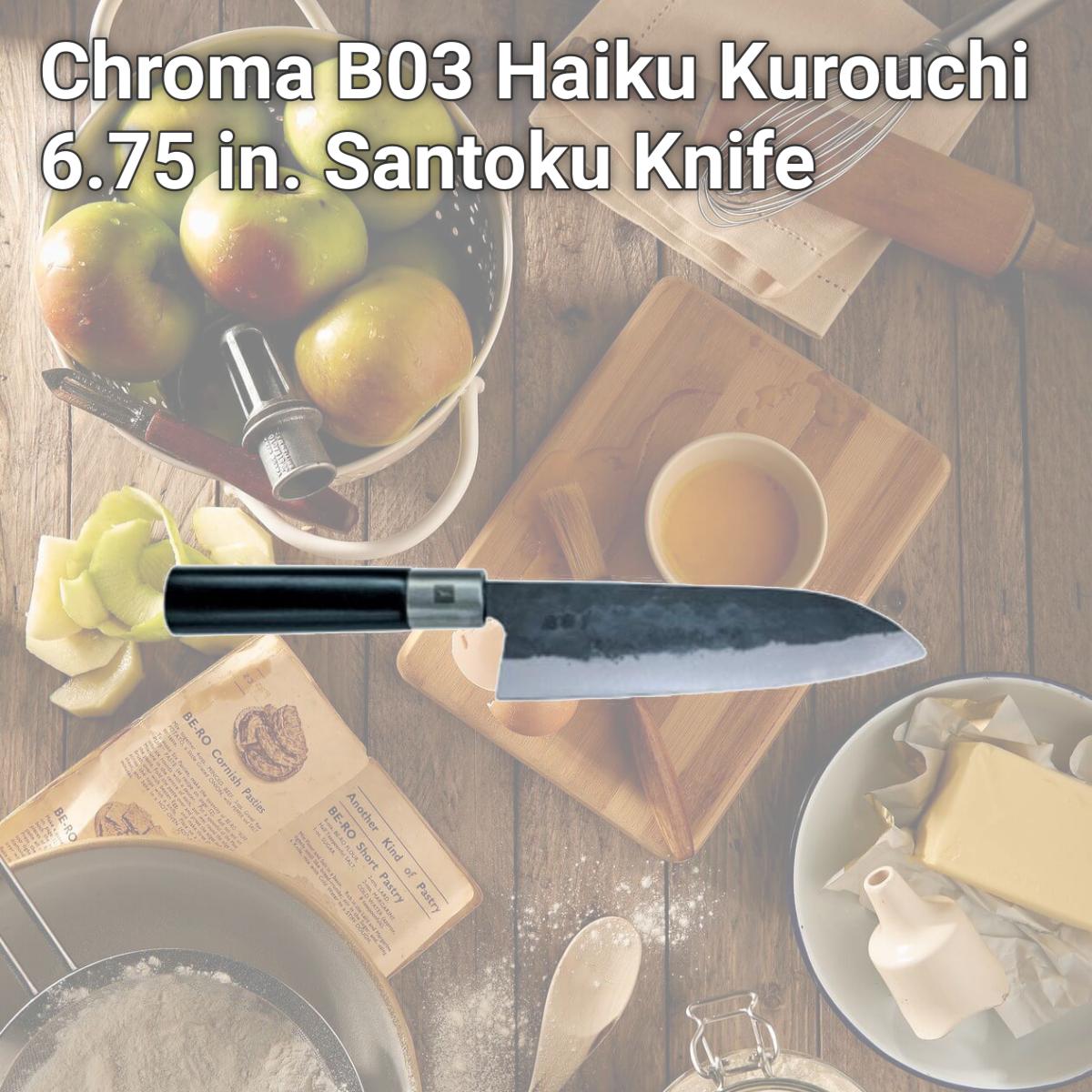 Picture of Chroma B03 Haiku Kurouchi 6.75 in. Santoku Knife