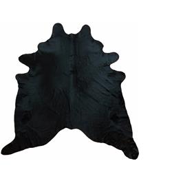 1001-15l Natural Black Brazilian Cowhide Rug - Large
