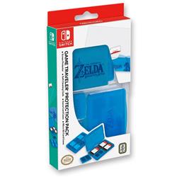 663293109166 Nintendo Switch Game Traveler Protection Pack Legend Of Zelda Breath Of The Wild, Blue