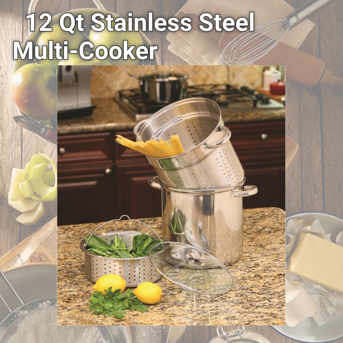 Picture of Cook Pro 529 12 Qt Stainless Steel Multi-Cooker