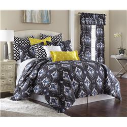 Blue Falls Non Reversible Comforter Set - King Size