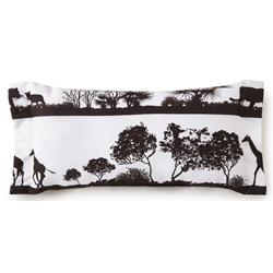 African Safari Long Rectangle Pillow - White Safari