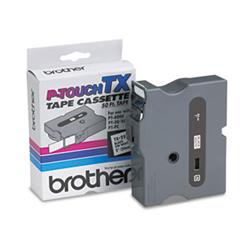 Brttx2511 P-touch Tx-2511 Tape Cassette 50 Ft. X 1 In. Black On White