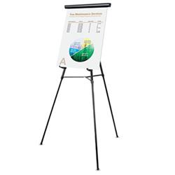 43150 Telescoping Easel With Pad Retainer - Black, 34 X 64 In.