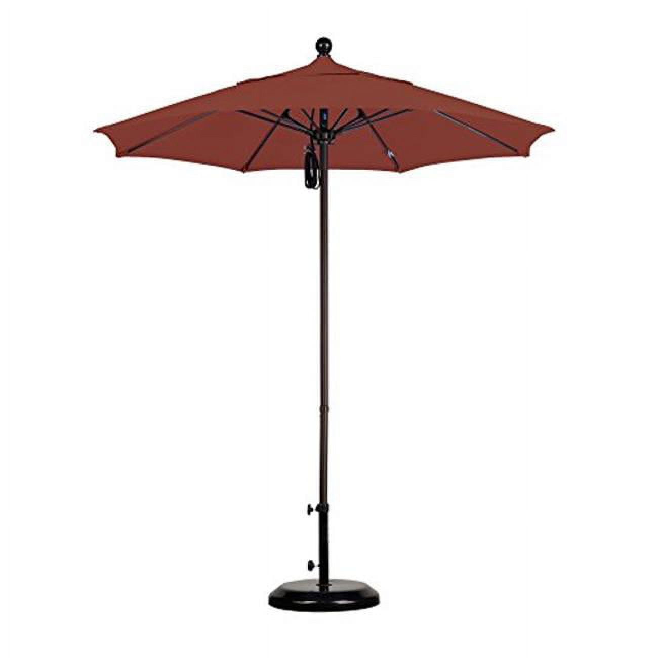 Alto758170-5429 7.5 Ft. Round Aluminum & Fiberglass White Pole Sunbrella Macaw Umbrella