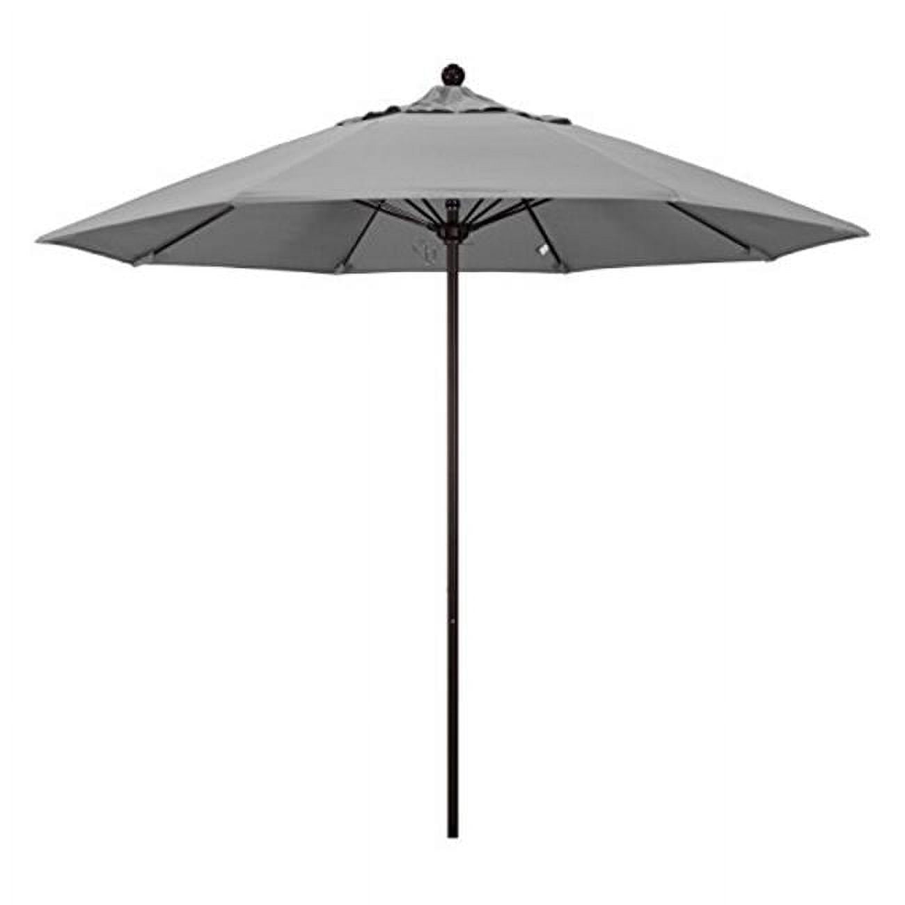 Alto908117-5402 9 Ft. Round Aluminum & Fiberglass Bronze Pole - Sunbrella Granite Umbrella