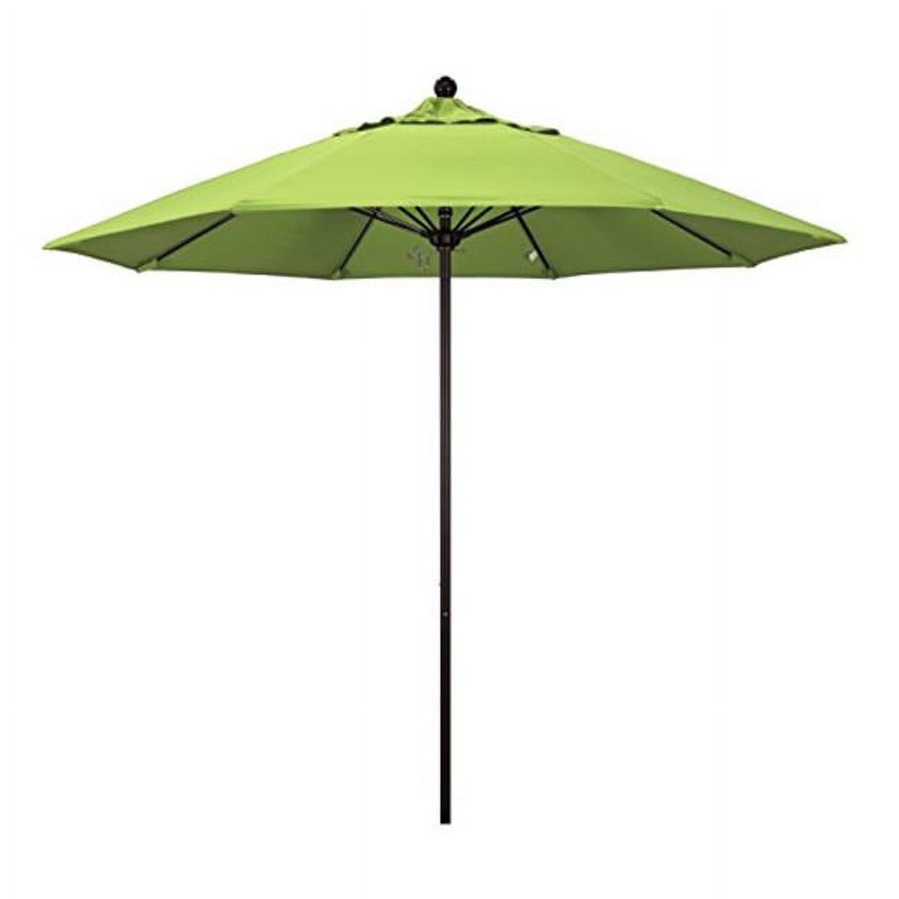 Alto908117-5429 9 Ft. Round Aluminum & Fiberglass, Push Open & Bronze Pole - Sunbrella Macaw Umbrella