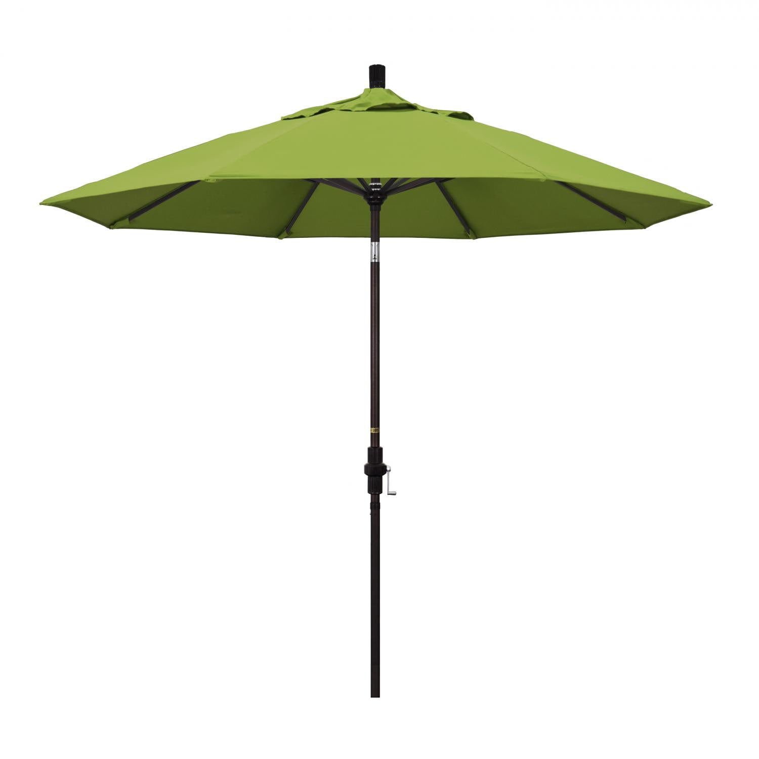 Gscu908117-5429 9 Ft. Round Aluminium Umbrella, Collar Tilt & Bronze Pole - Sunbrella Macaw Fabric