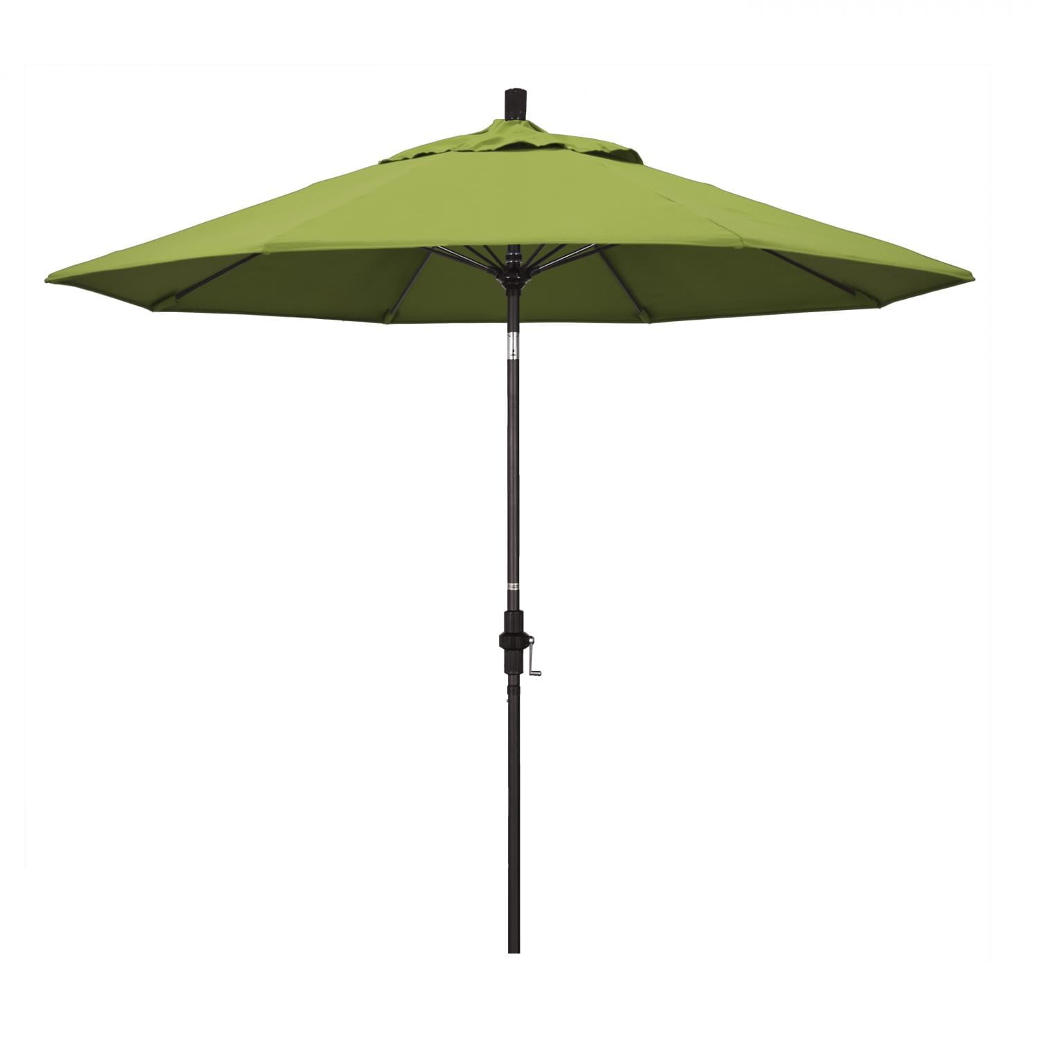 Gscuf908117-5429 9 Ft. Round Fiberglass Rib & Aluminium Pole Crank Lift & Collar Tilt Bronze - Sunbrella Macaw