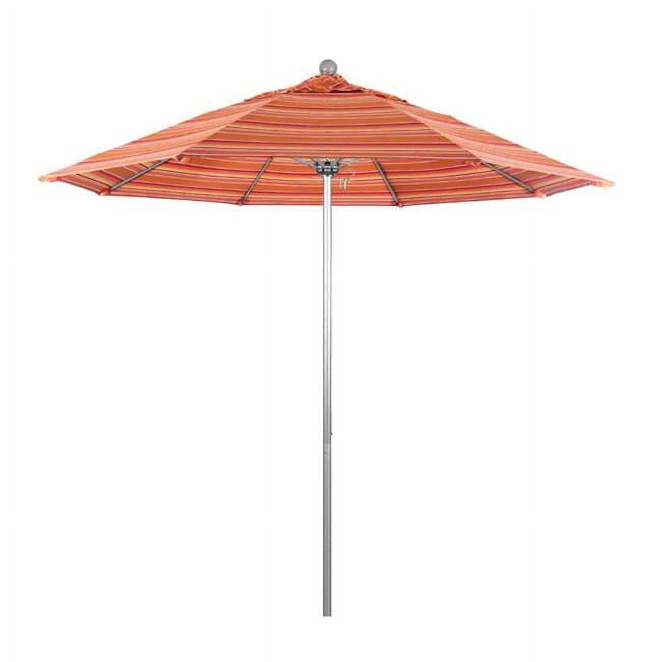 Venture Silver Market Umbrella, Dolce Mango - 9 Ft. X 8 Ribs