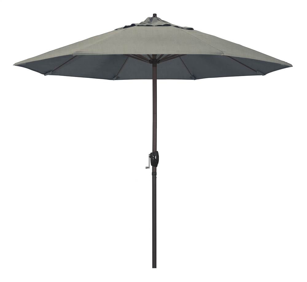 Ata908117-48032 9 Ft. Casa Series Patio Bronze Auto Tilt Crank Lift - Sunbrella 1a Spectrum Dove Fabric