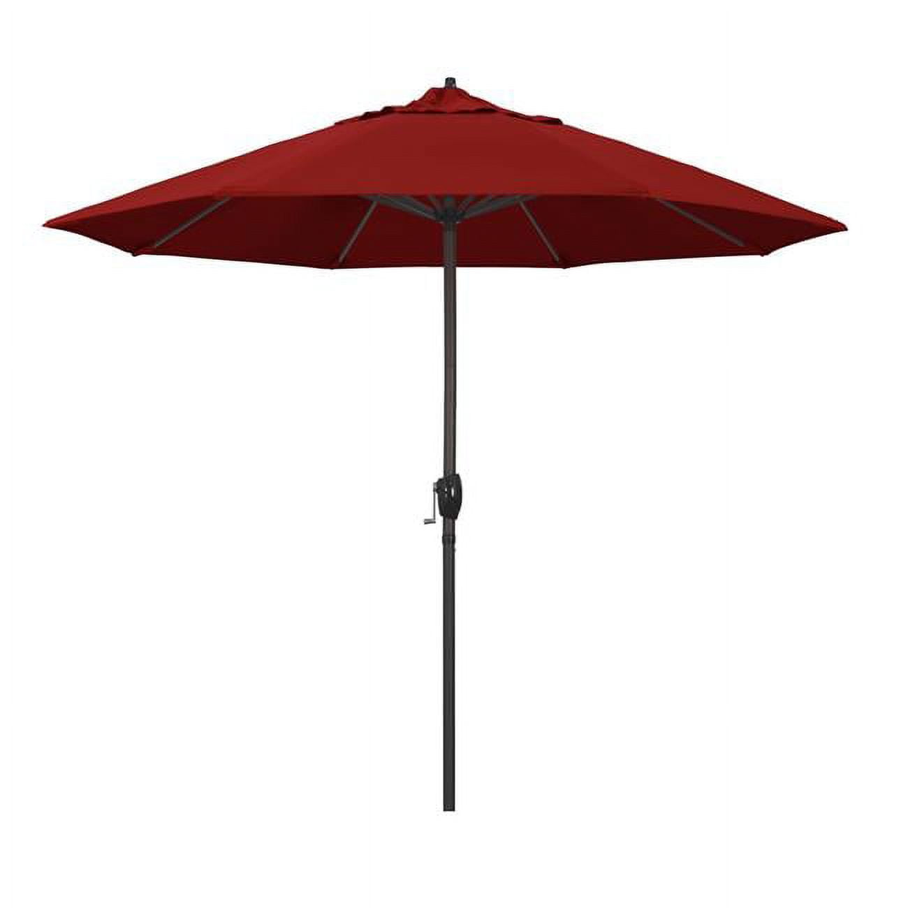 Ata908117-5403 9 Ft. Casa Series Patio Bronze Auto Tilt Crank Lift - Sunbrella 2a Jockey Red Fabric