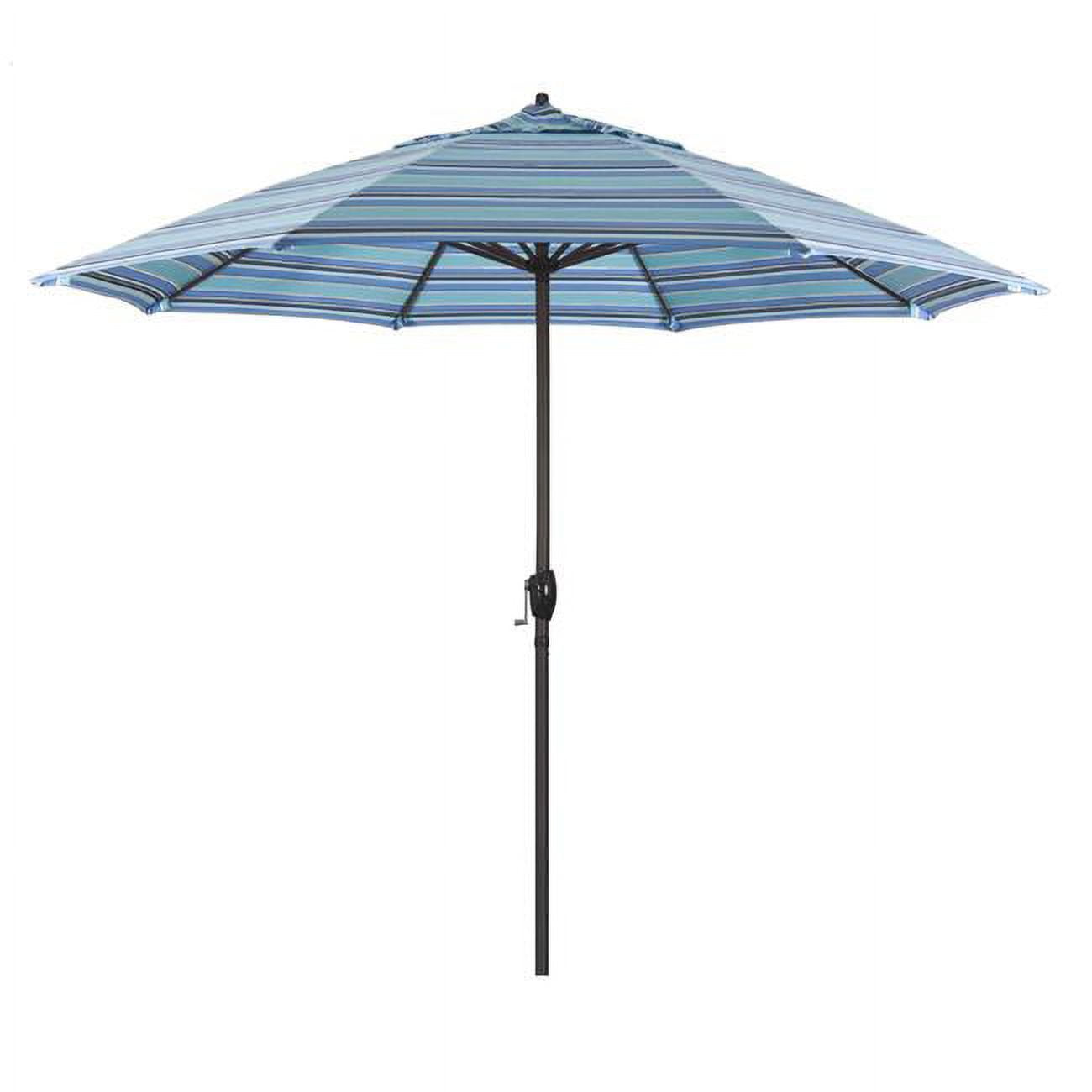 Ata908117-56001 9 Ft. Casa Series Patio Bronze Auto Tilt Crank Lift - Sunbrella 1a Dolce Oasis Fabric