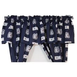 Concvl 84 X 15 In. Connecticut Huskies Printed Curtain Valance
