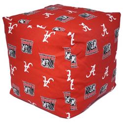 Alacuc 18 X 18 In. Alabama Crimson Tide Cube Cushion