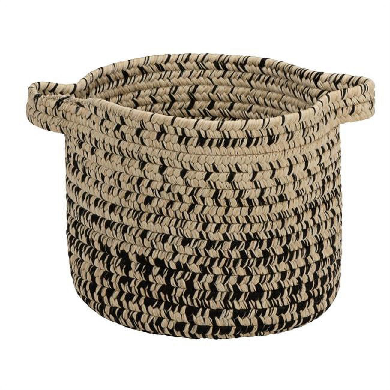 Colonia Mills Mo59 Monet Ombre Basket, Sand & Black - 16 X 16 X 20 In.