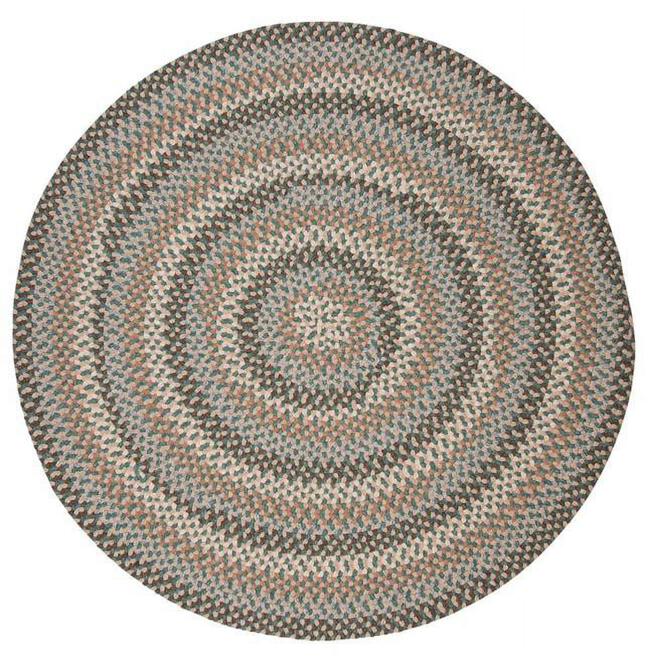 Bc54r060x060 5 Ft. Boston Common Round Rug, Driftwood Teal