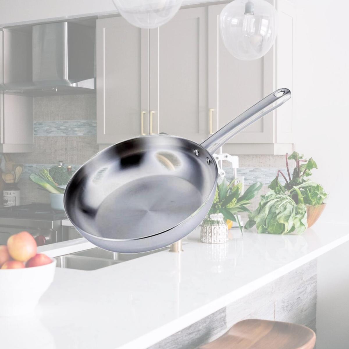 Picture of Culinary Edge 2112 12 in. Stainless Steel Fry Pan, Silver