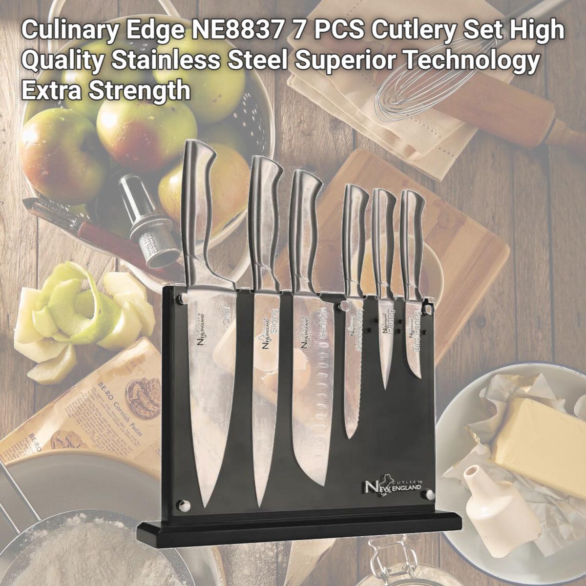 Picture of Culinary Edge NE8837 7 PCS Cutlery Set High Quality Stainless Steel Superior Technology Extra Strength
