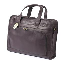 168-distressed Brown Professional Computer Briefcase, Distressed Brown
